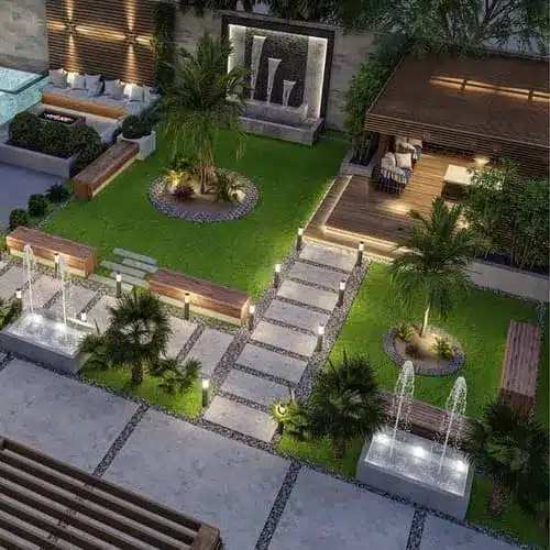 تنسيق الحديقة المنزلية